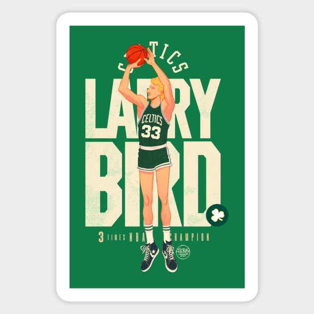 Larry Bird Sticker by ThobiasDaneluz